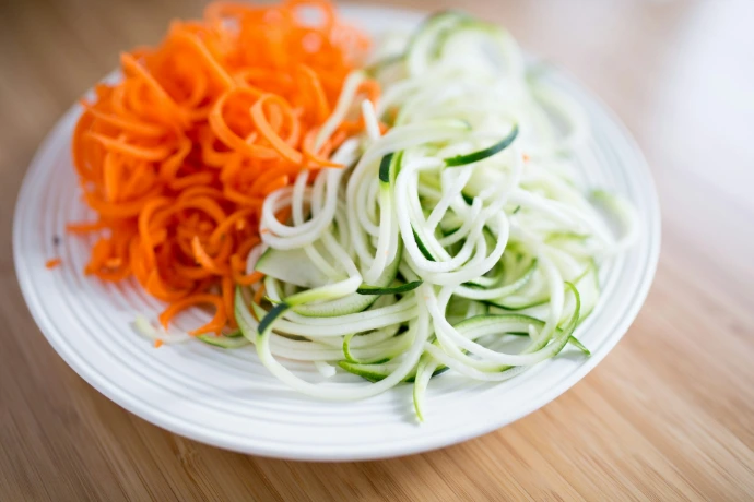 groenten, gesneden met de cutter